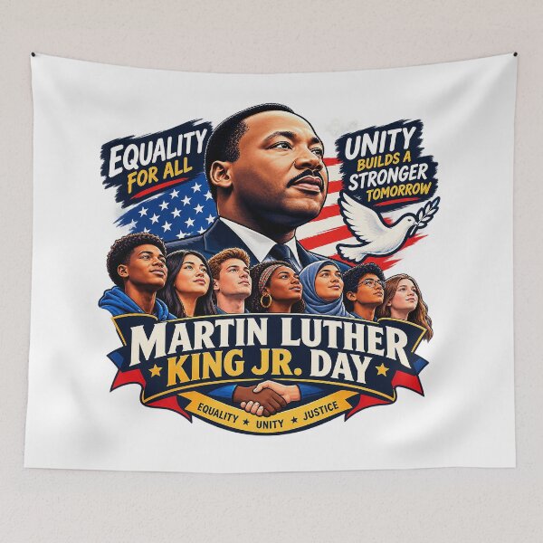 Item preview, Martin Luther King Jr. Day – Equality Unity Justice designed and sold by sederadam.
