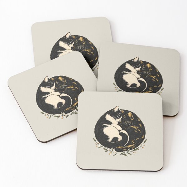 Item preview, Together in Balance – Sleeping Cats Embrace designed and sold by WAUZ.