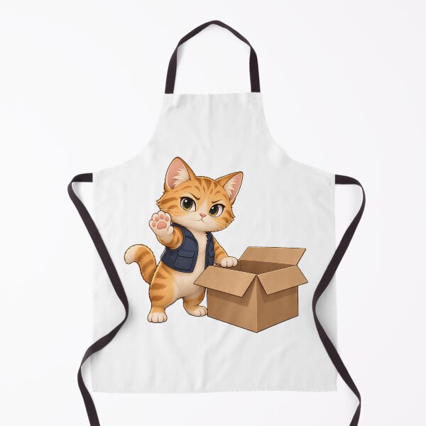 Item preview, Cat Guarding a Box designed and sold by GoverArt.