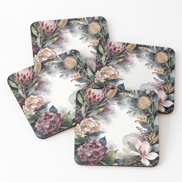 Item preview, Garland in the Mist — Moody Botanical Watercolor designed and sold by EduMaru_Arts.
