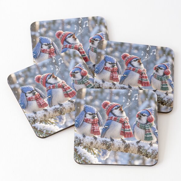 Item preview, Winter Blue Jays on a Snowy Branch designed and sold by Maria Dryfhout.