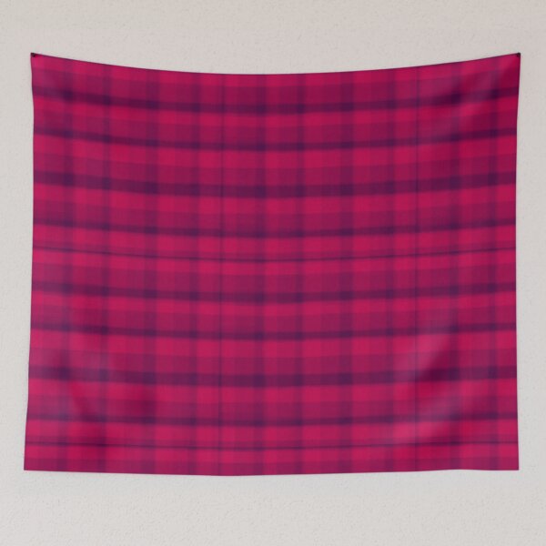 Item preview, Neon pink plaid pattern  designed and sold by AOHstudios.