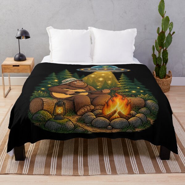 Item preview, Bigfoot And Alien Campfire Hot Dogs Sasquatch Milestone designed and sold by Aqouiatiqe.