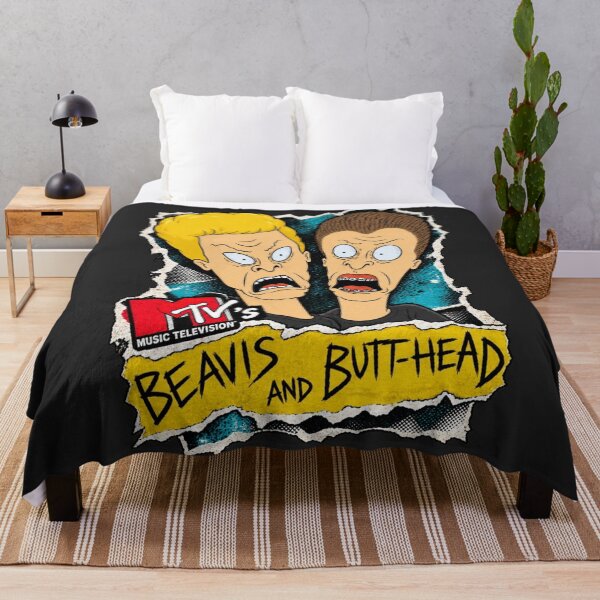 Item preview, Beavis and Butt-Head MTV Classic Torn Paper Style Cartoon Duo designed and sold by Cuiroblinda.