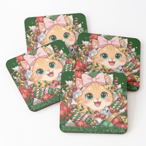 Item preview, Cute Orange Cat Buried In Wrapping Paper designed and sold by Luna's World .