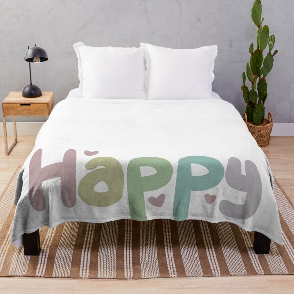 Item preview, Happy Rainbow Text (White) designed and sold by sadGigi.