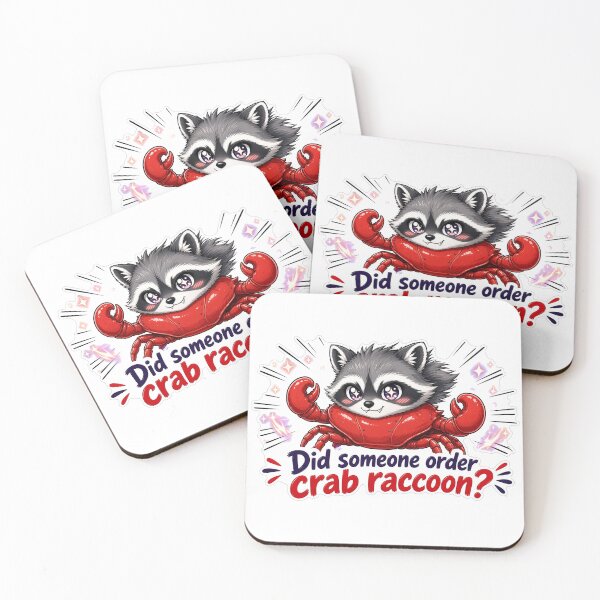 Item preview, Did Someone Order Crab Raccoon? Sparkly Crab Raccoon Funny Meme designed and sold by stickydoddy.