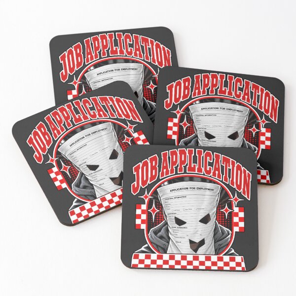 Item preview, Job Application Paper Mask Face Employment Form Funny Humor designed and sold by Cuiroblinda.