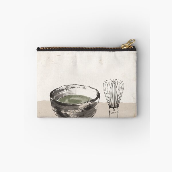 Item preview, Matcha Bowl and Tea Whisk Japandi Tea Ceremony Ink Art Wabi Sabi Neutral Kitchen Decor designed and sold by WabiSabiEssence.