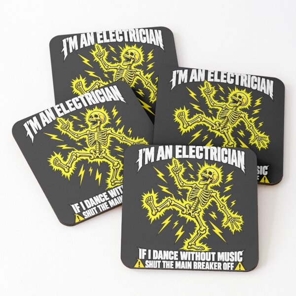 Item preview, I'm An Electrician Skeleton Dance Without Music Shut Breaker designed and sold by Cuiroblinda.
