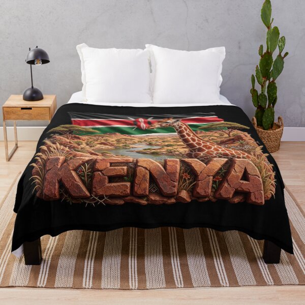 Item preview, Kenya Heritage – Reticulated Giraffe & Samburu designed and sold by FlagX.