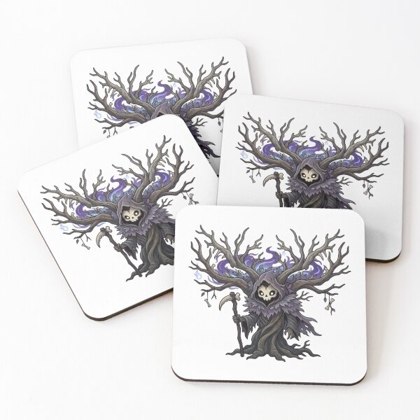 Item preview,  Grim Reaper tree with skeletal branches, dark magic. designed and sold by SIA FUNKY ARTS.