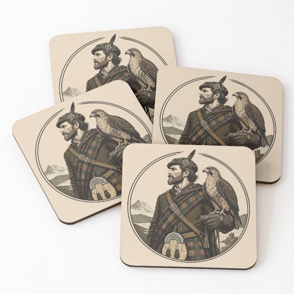 Item preview, Scottish Falconer – Highland Heritage & Falconry designed and sold by Sfumata Illustration.