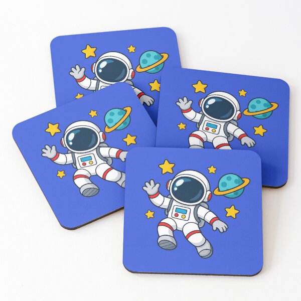 Item preview, Cute Astronaut Floating in Space Kids designed and sold by Alaa-love-art.