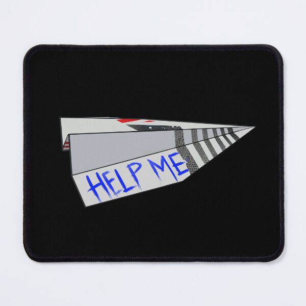 Item preview, Comic Paper Airplane with HELP ME designed and sold by karamram.