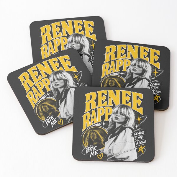 Item preview, Renee Rapp Leave Me Alone Bite Me Yellow Collage Portrait designed and sold by Cuiroblinda.