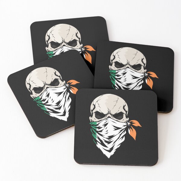 Item preview, Ireland Bandana Skull - Irish Flag Biker Skull designed and sold by Marshallamoakohene.