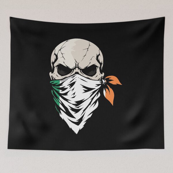 Item preview, Ireland Bandana Skull - Irish Flag Biker Skull designed and sold by Marshallamoakohene.