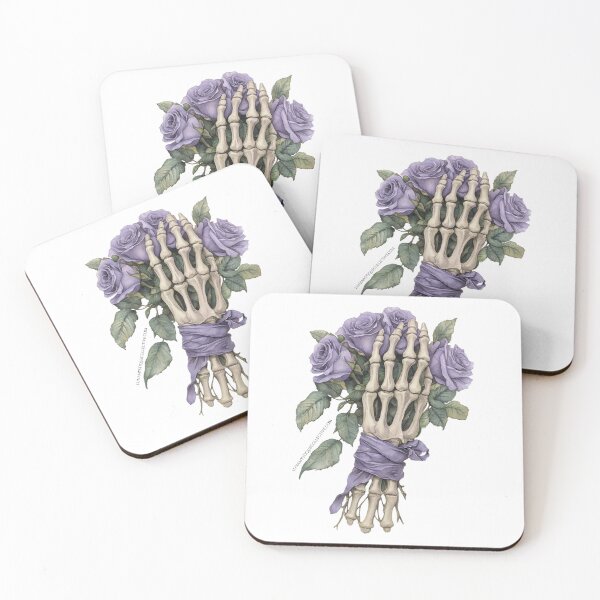 Item preview, Floral Bony Hand Bouquet of Lavender Roses designed and sold by lunamystique1.
