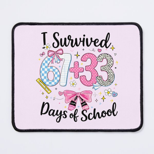 Item preview, I Survived 67 + 33 Days of School – Colorful Classroom Design designed and sold by bimimagic.