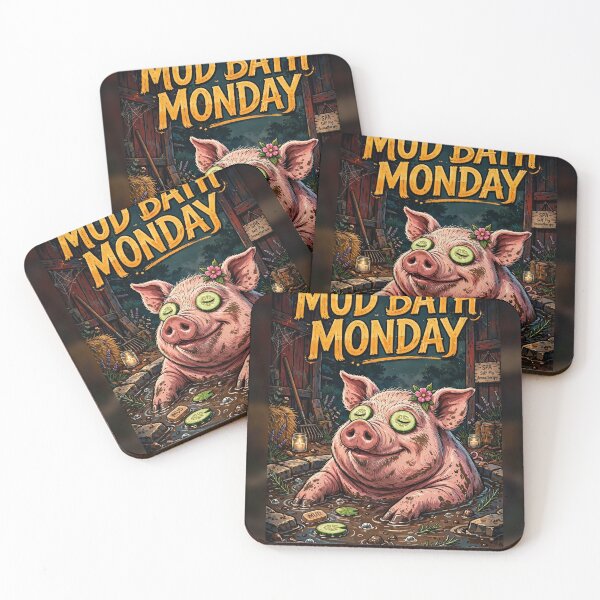 Item preview, Funny Pig Mud Bath Monday Spa Day Pig Lover Gift designed and sold by MojoHill.