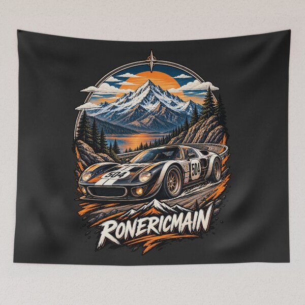 Item preview, Ronerigmain GT40 Race Car Number 504 Alpine Lake Mountain designed and sold by Cuiroblinda.
