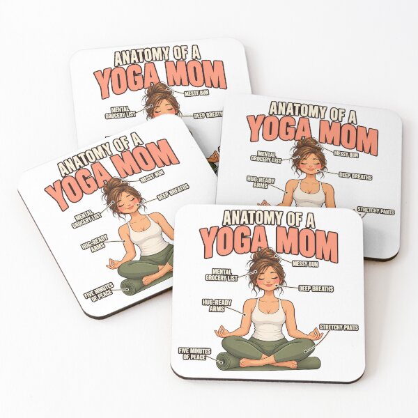 Item preview, Anatomy of a Yoga Mom – Funny Yoga Meditation Humor designed and sold by Rtcraftani.