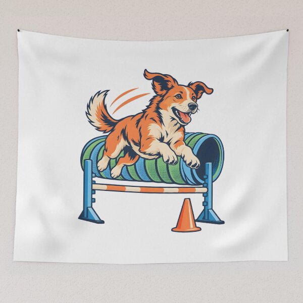 Item preview, Dog Agility Jumping Team Graphic designed and sold by Philippa Shop.