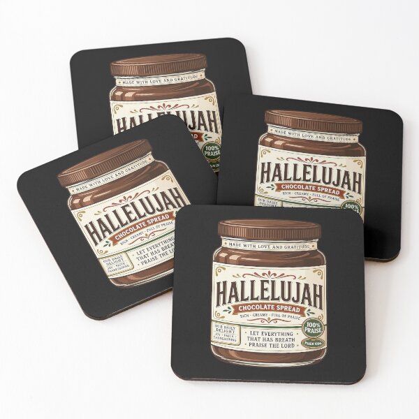 Item preview, Hallelujah Chocolate Spread - 100% Praises - Psalm 150:6  designed and sold by plushism.