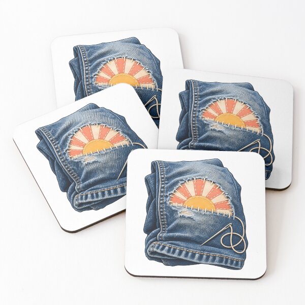 Item preview, Visible Mending Denim Repair Artwork designed and sold by Philippa Shop.