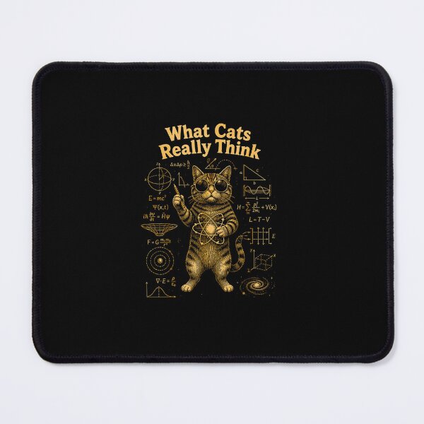 Item preview, What Cats Really Think Funny Physics Cat designed and sold by Brasovbit.