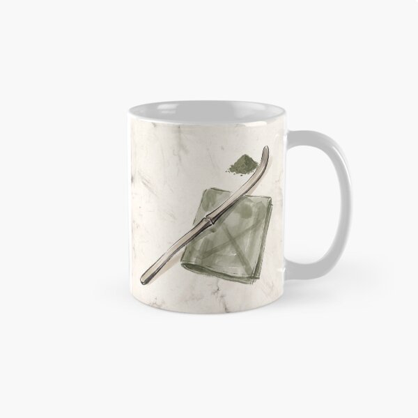 Item preview, Matcha Tea Scoop Chashaku Japandi Ink Art Japanese Tea Ceremony Wabi Sabi Neutral Decor designed and sold by WabiSabiEssence.