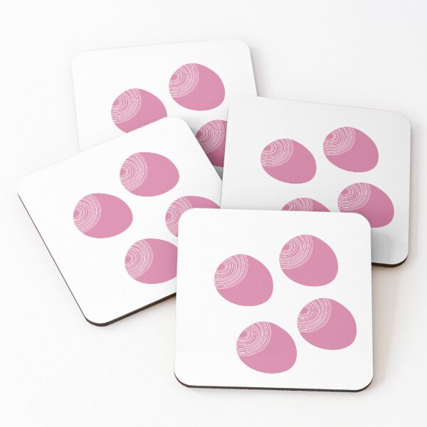Item preview, Modern Minimalist Pink Circles Overlapping Graphic Art designed and sold by Telegant.