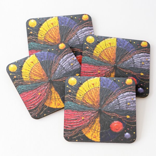 Item preview, cosmic energy burst b matte colorful geometric circular abstract design designed and sold by SmashingDeals.