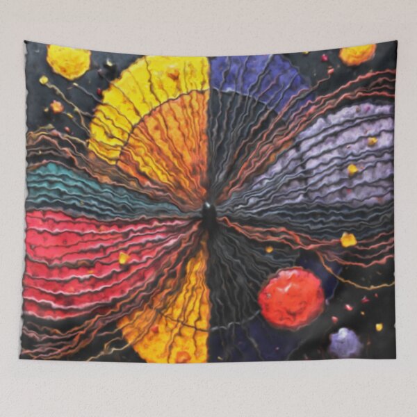 Item preview, cosmic energy burst b matte colorful geometric circular abstract design designed and sold by SmashingDeals.