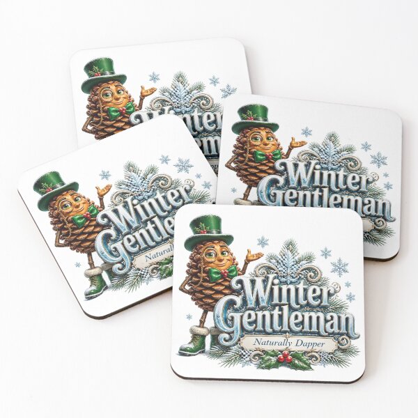 Item preview, Winter Gentleman Naturally Dapper Pinecone Snowflakes designed and sold by Cozy-Gift-Show.