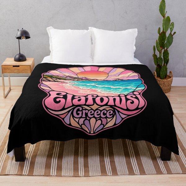 Item preview, Elafonisi Beach Crete Greece Stained Glass Travel designed and sold by TomFrontierArt.