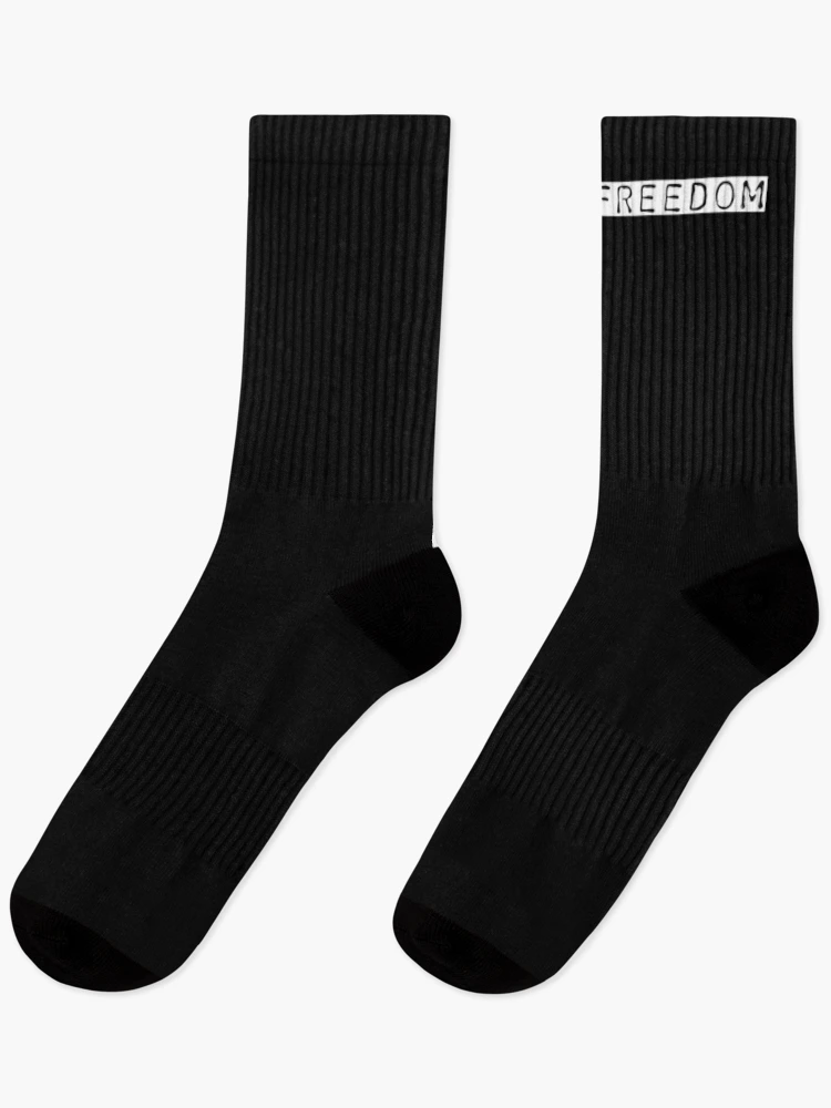 Thumbnail 1 of 5, Socks, FREEDOM design designed and sold by Mad Apparel.