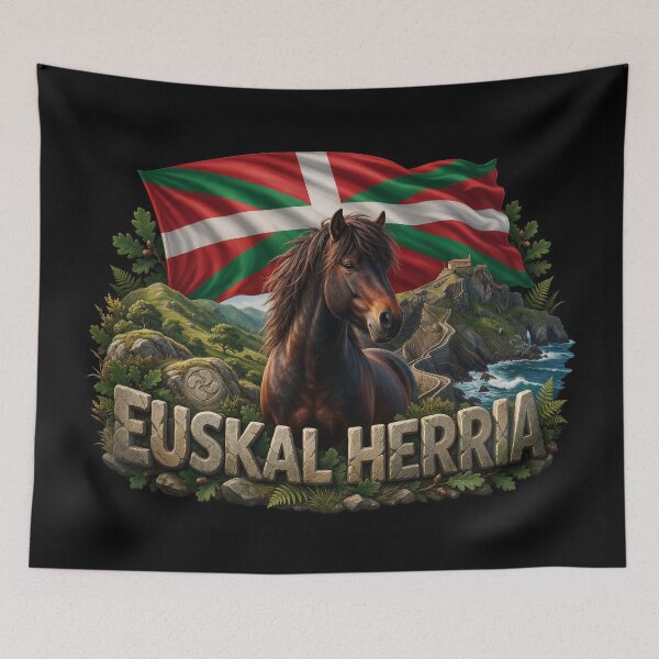 Item preview, Basque Country Heritage – Pottok & Coast designed and sold by FlagX.