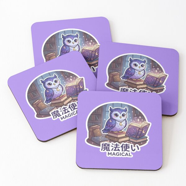 Item preview, ​Cute Kawaii Magical Owl with Spellbook - Dark Academia designed and sold by K3v1nDesign.