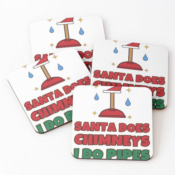 Item preview, Santa Does Chimneys I Do Pipes Funny Plumber Christmas designed and sold by Bornprints.