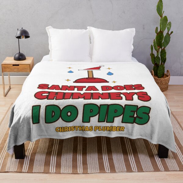 Item preview, Santa Does Chimneys I Do Pipes Funny Plumber Christmas designed and sold by Bornprints.