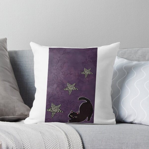Item preview, Purple Whimsigoth Cat And Stars designed and sold by jamarri-shaha.