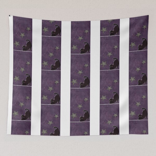 Item preview, Purple Whimsigoth Cat And Stars designed and sold by jamarri-shaha.