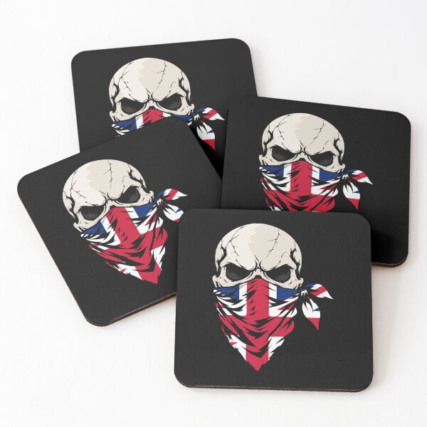 Item preview,  UK Bandana Skull - British Flag Biker Skull designed and sold by Marshallamoakohene.