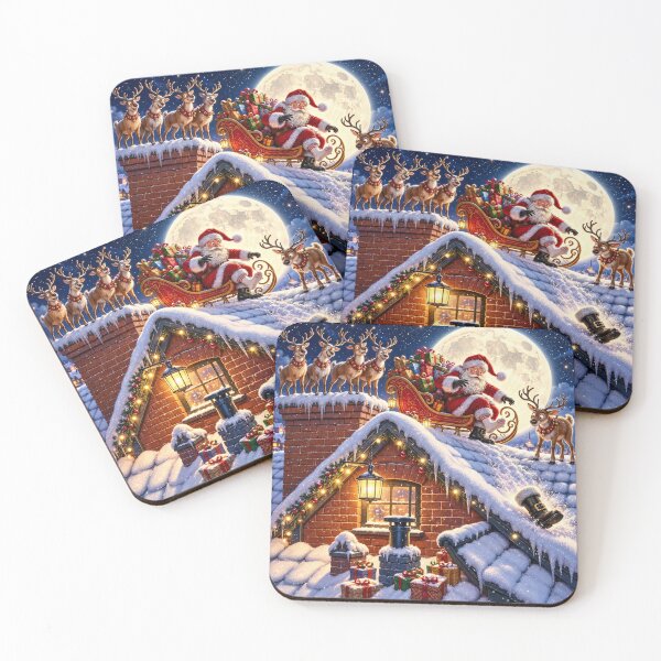 Item preview, Christmas with Santa – The Runaway Boot designed and sold by LegademaArt.