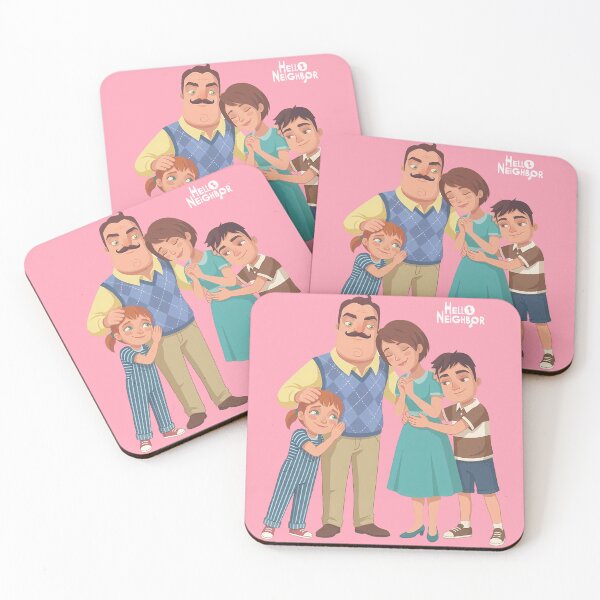 Item preview, Hello Neighbor Peterson Family – Mr. Peterson, Diane, Aaron & Mya designed and sold by karamram.