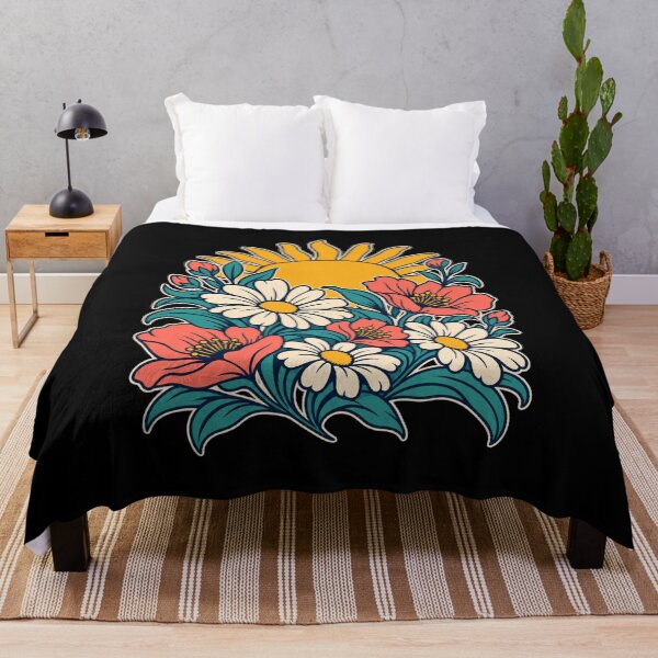 Item preview, Sun Orb and Plant Blossoms Illustrative Graphic designed and sold by fungear.