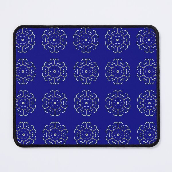 Item preview, While Mandala on Vibrant Blue Pattern designed and sold by OurBrightlife.