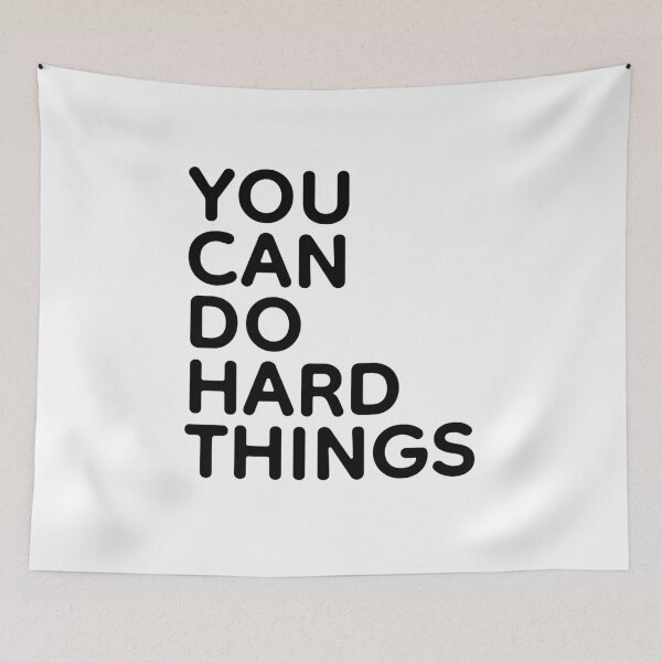 Item preview, You Can Do Hard Things designed and sold by PublicArtDesign.